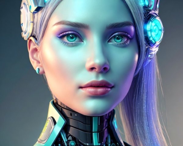 AI Robot, AI Chat, photo realistic, robot, computer, AI, AI humanoid robot, Human vs robot, futuristic , cyberpunk robot, anime robot No. #1096