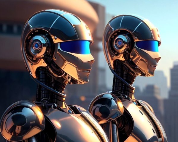 AI Robot, AI Chat, photo realistic, robot, computer, AI, AI humanoid robot, Human vs robot, futuristic , cyberpunk robot, anime robot No. #1188