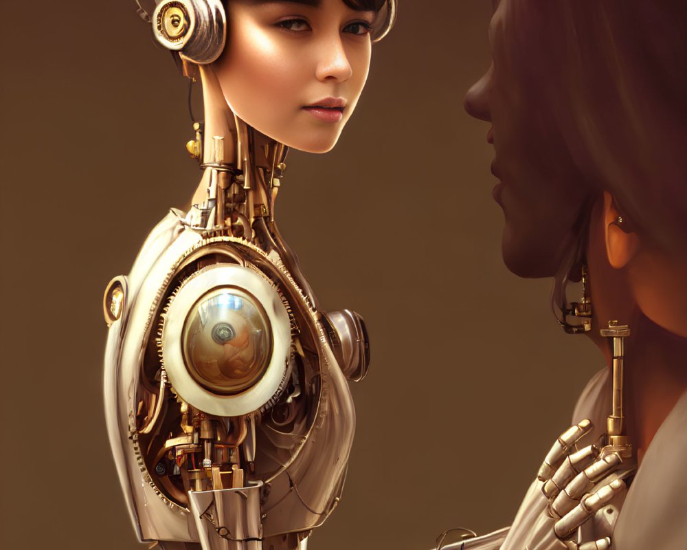 AI Robot, AI Chat, photo realistic, robot, computer, AI, AI humanoid robot, Human vs robot, futuristic , cyberpunk robot, anime robot No. #1223