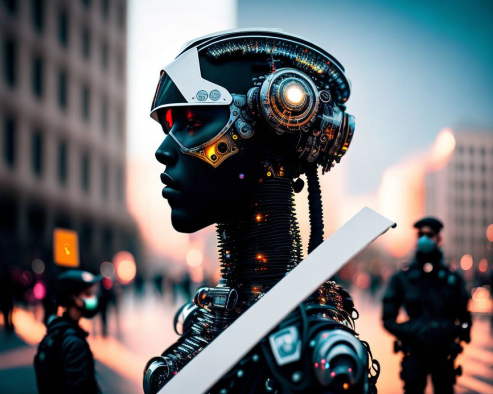 AI Robot, AI Chat, photo realistic, robot, computer, AI, AI humanoid robot, Human vs robot, futuristic , cyberpunk robot, anime robot No. #13