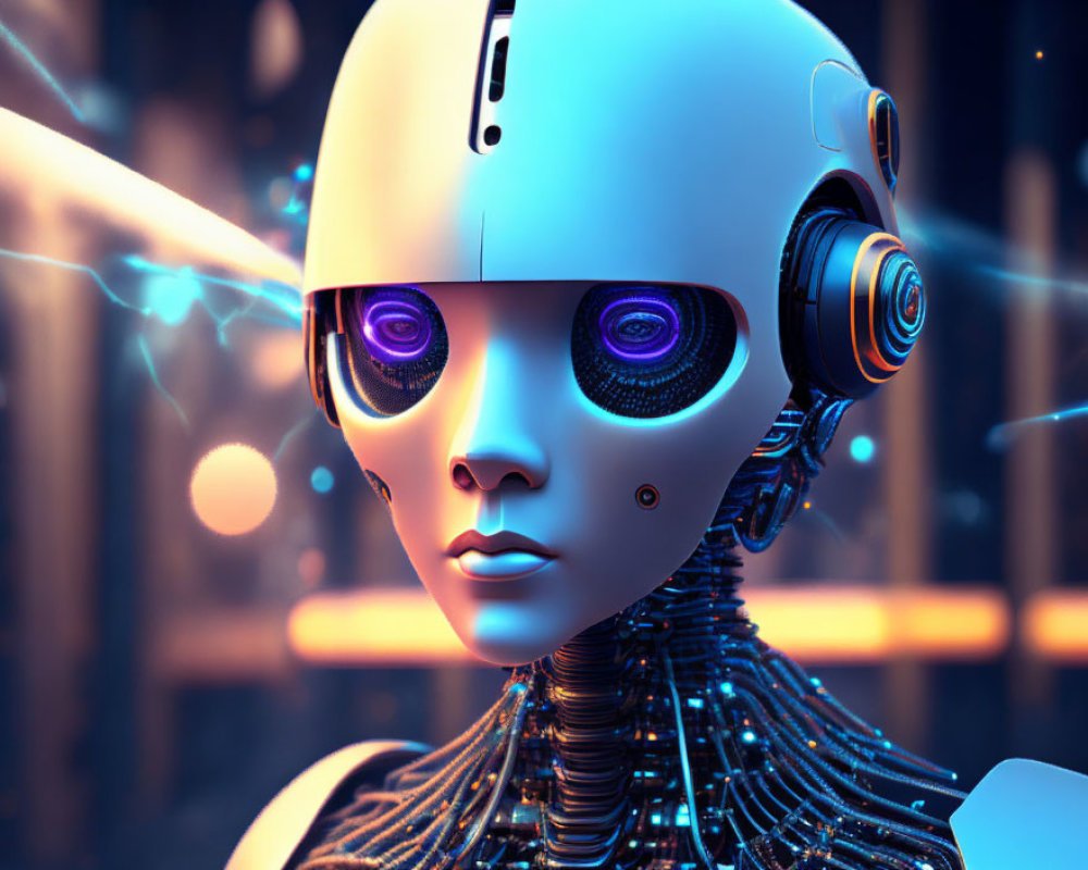 AI Robot, AI Chat, photo realistic, robot, computer, AI, AI humanoid robot, Human vs robot, futuristic , cyberpunk robot, anime robot No. #1340