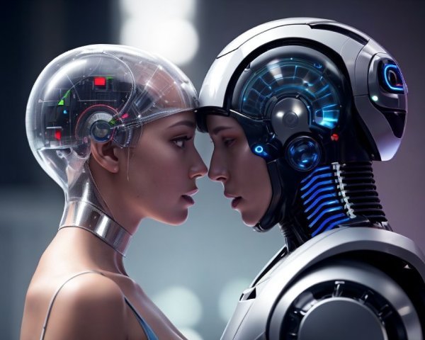 AI Robot, AI Chat, photo realistic, robot, computer, AI, AI humanoid robot, Human vs robot, futuristic , cyberpunk robot, anime robot No. #2