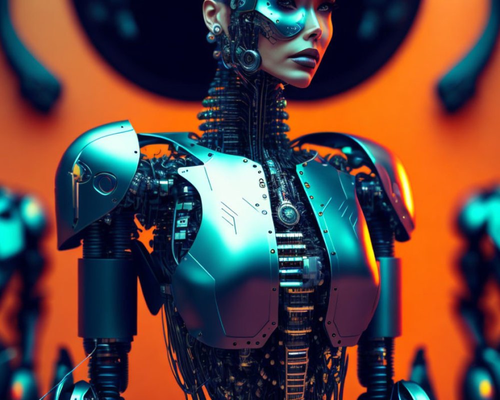 AI Robot, AI Chat, photo realistic, robot, computer, AI, AI humanoid robot, Human vs robot, futuristic , cyberpunk robot, anime robot No. #275