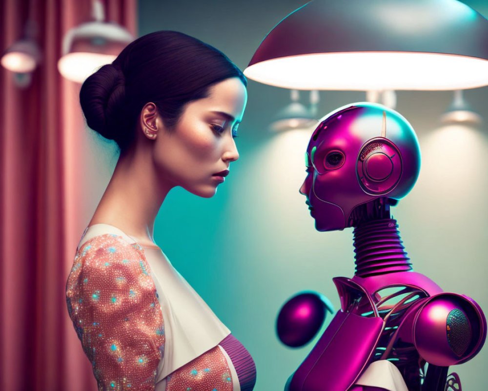 AI Robot, AI Chat, photo realistic, robot, computer, AI, AI humanoid robot, Human vs robot, futuristic , cyberpunk robot, anime robot No. #402