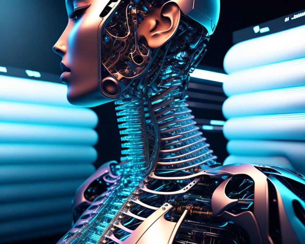 AI Robot, AI Chat, photo realistic, robot, computer, AI, AI humanoid robot, Human vs robot, futuristic , cyberpunk robot, anime robot No. #414