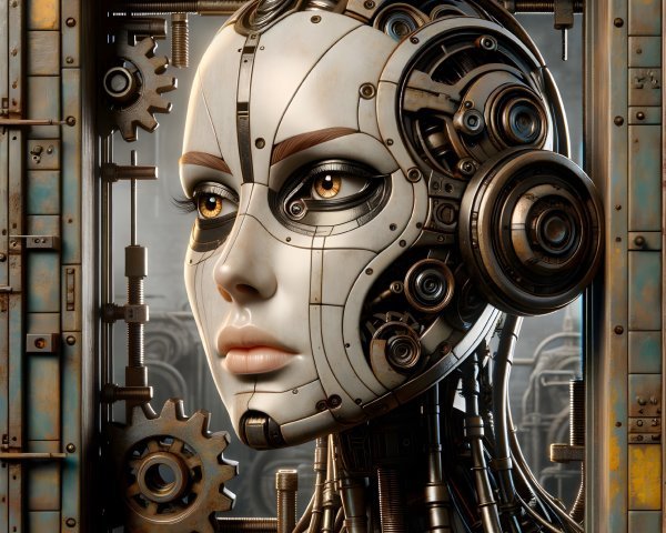 AI Robot, AI Chat, photo realistic, robot, computer, AI, AI humanoid robot, Human vs robot, futuristic , cyberpunk robot, anime robot No. #453