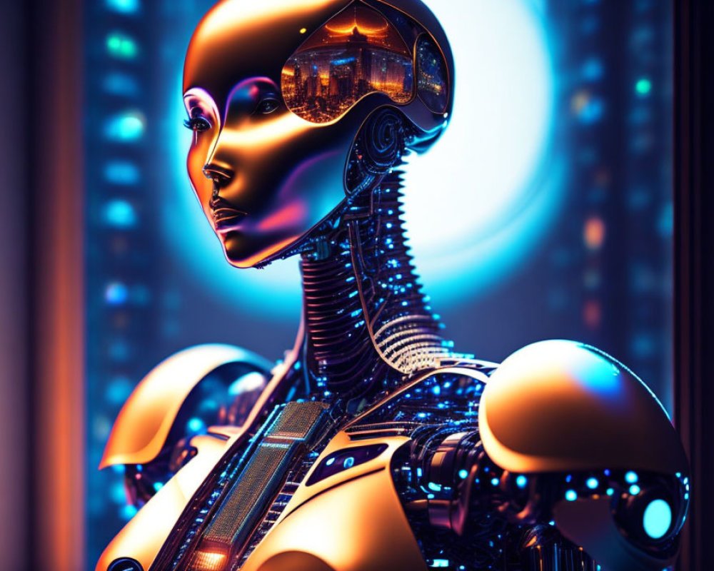 AI Robot, AI Chat, photo realistic, robot, computer, AI, AI humanoid robot, Human vs robot, futuristic , cyberpunk robot, anime robot No. #55