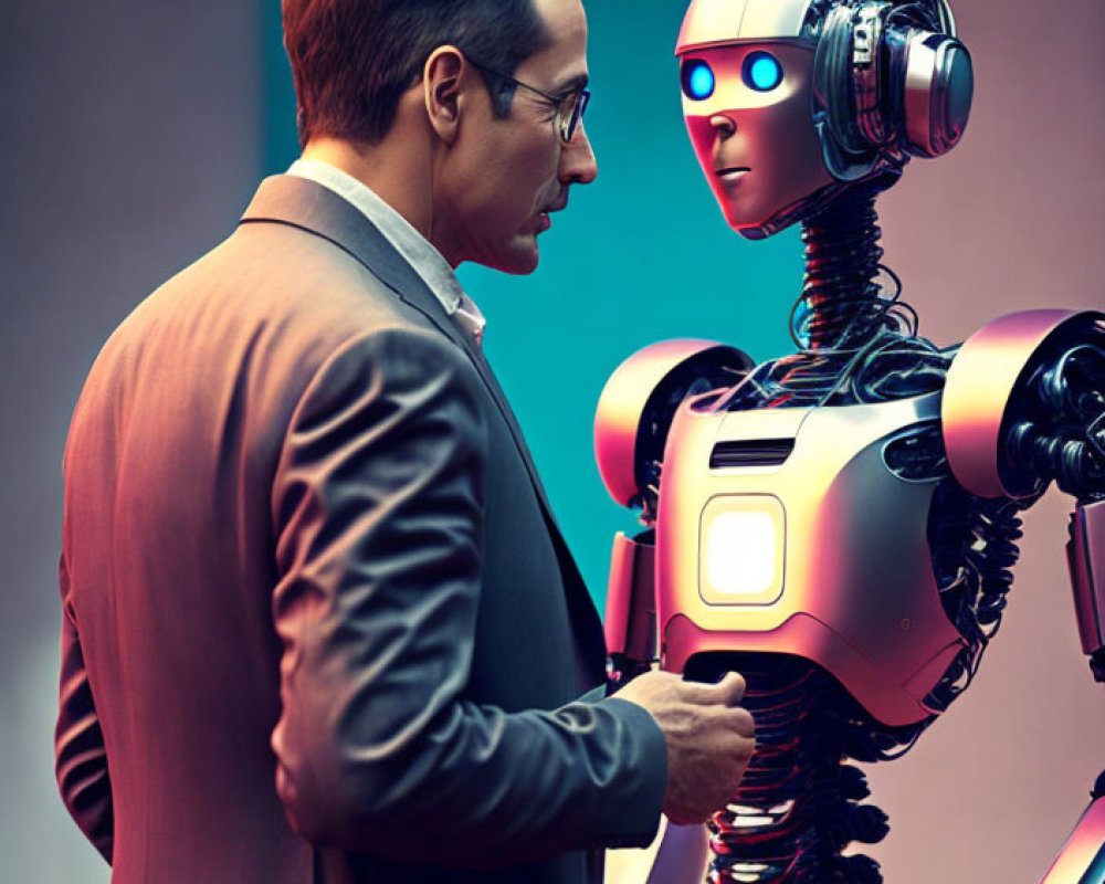 AI Robot, AI Chat, photo realistic, robot, computer, AI, AI humanoid robot, Human vs robot, futuristic , cyberpunk robot, anime robot No. #566