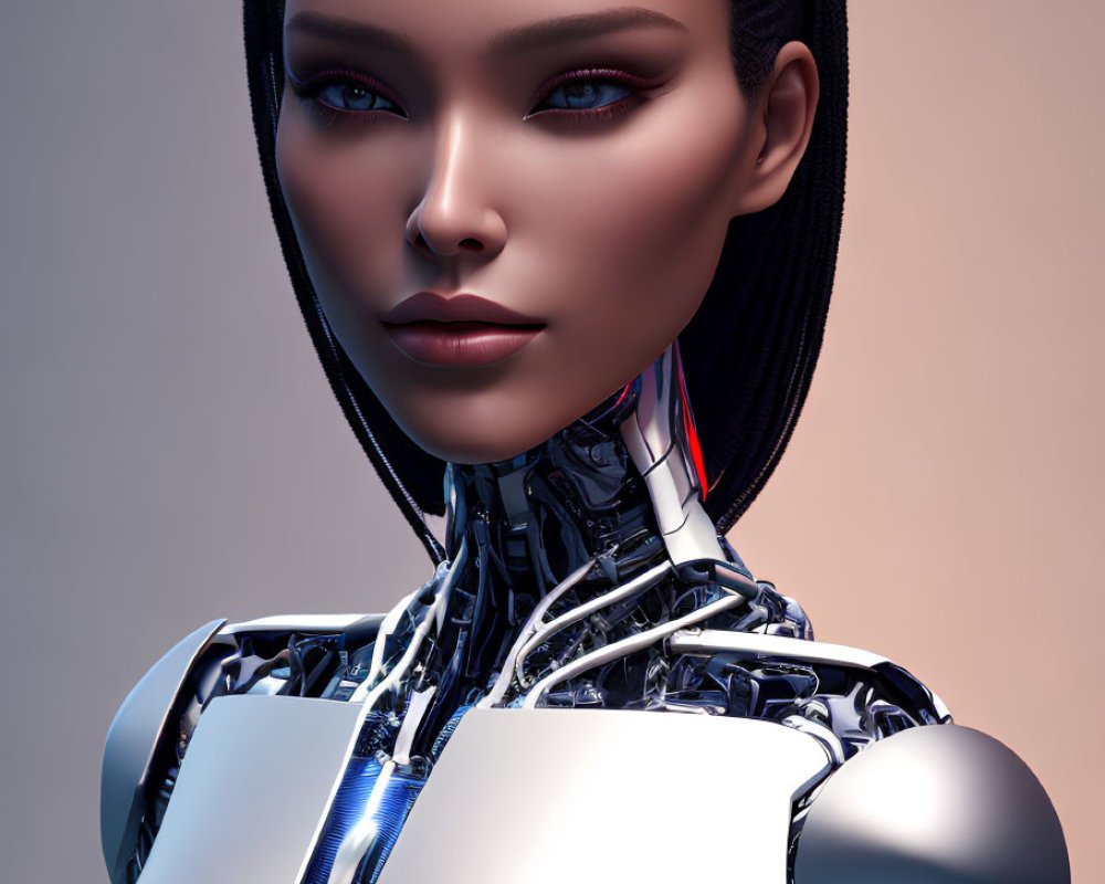 AI Robot, AI Chat, photo realistic, robot, computer, AI, AI humanoid robot, Human vs robot, futuristic , cyberpunk robot, anime robot No. #580