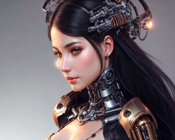 AI Robot, AI Chat, photo realistic, robot, computer, AI, AI humanoid robot, Human vs robot, futuristic , cyberpunk robot, anime robot No. #59