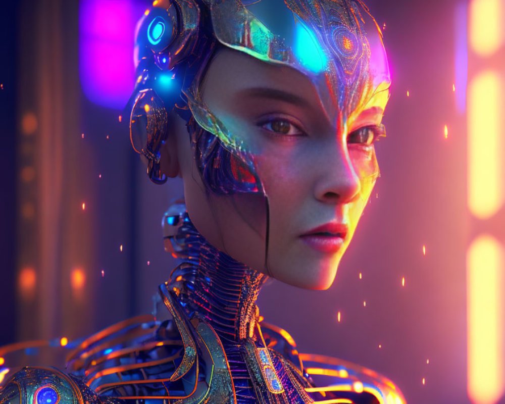 AI Robot, AI Chat, photo realistic, robot, computer, AI, AI humanoid robot, Human vs robot, futuristic , cyberpunk robot, anime robot No. #632