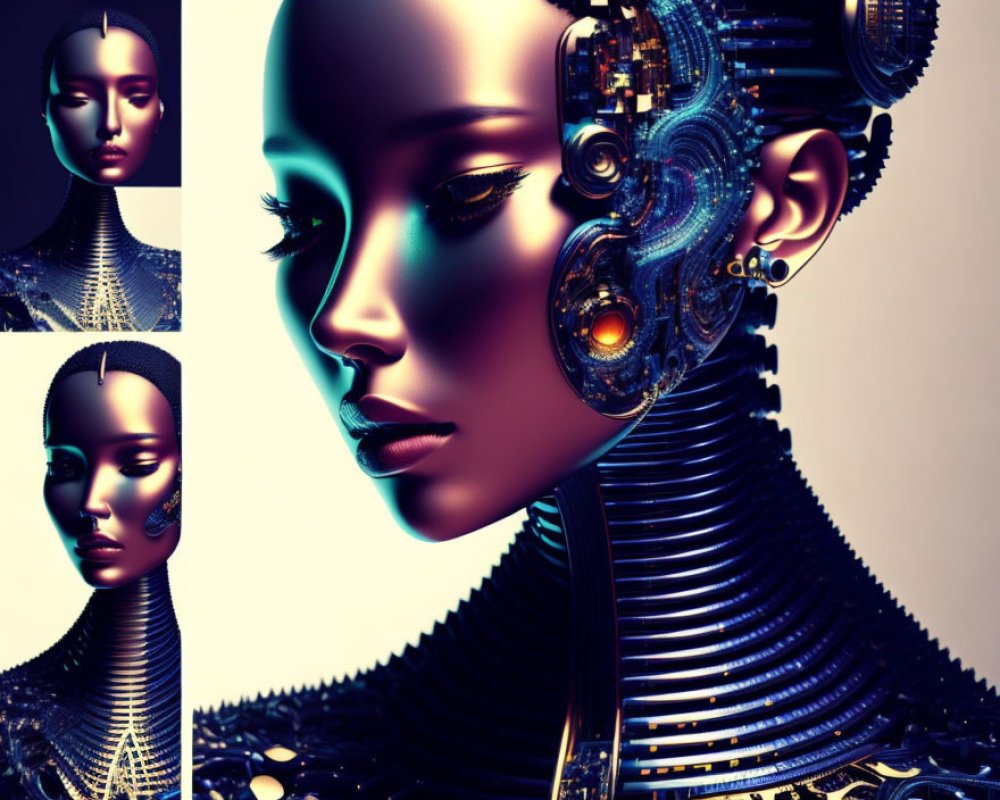 AI Robot, AI Chat, photo realistic, robot, computer, AI, AI humanoid robot, Human vs robot, futuristic , cyberpunk robot, anime robot No. #774