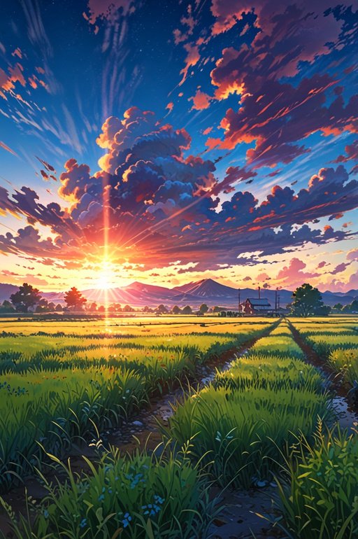 Anime Rural Landscape