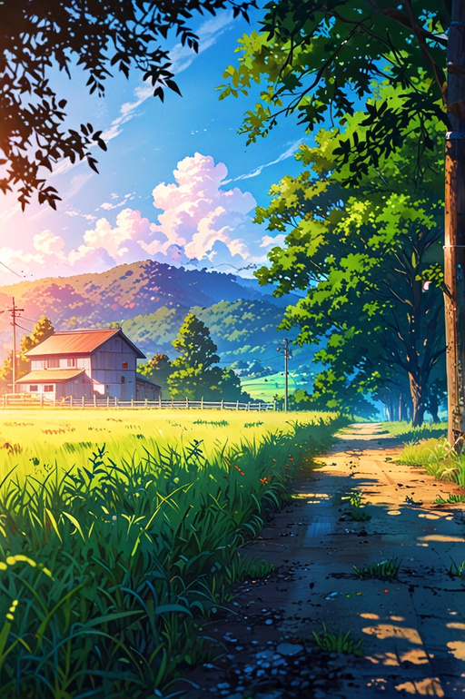 Anime Rural Landscape