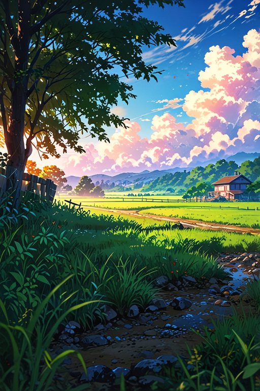 Anime Rural Landscape