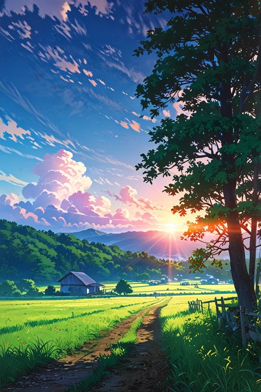 Anime Rural Landscape