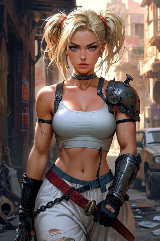 Anime Strikingly Captivating Blonde Women Of The Wasteland Wi