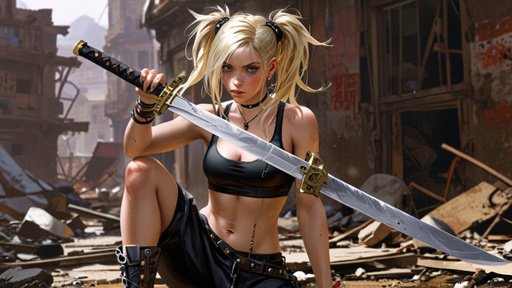 Anime Strikingly Captivating Blonde Women Of The Wasteland Wi