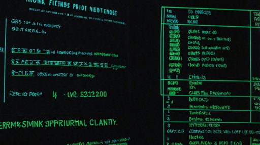 A Closeup Of A Glowing Checklist With The Headi