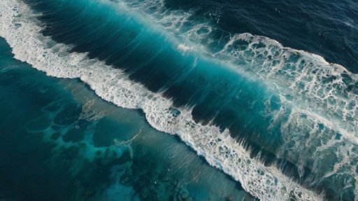 Aerial Footage Of The Ocean