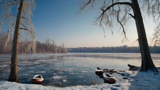 Breathtaking Winter Landscape With Snowcovered