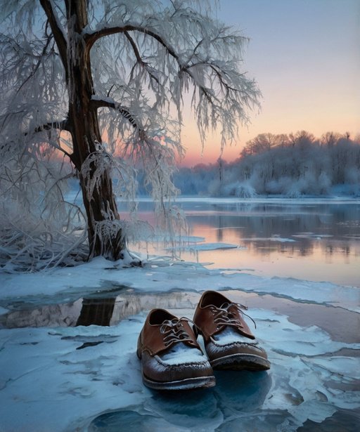 Breathtaking Winter Landscape With Snowcovered