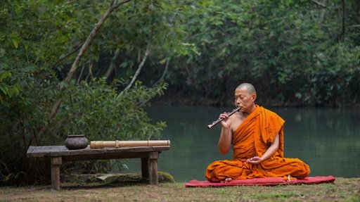 Cinematic Kino Meditation Monk Flute