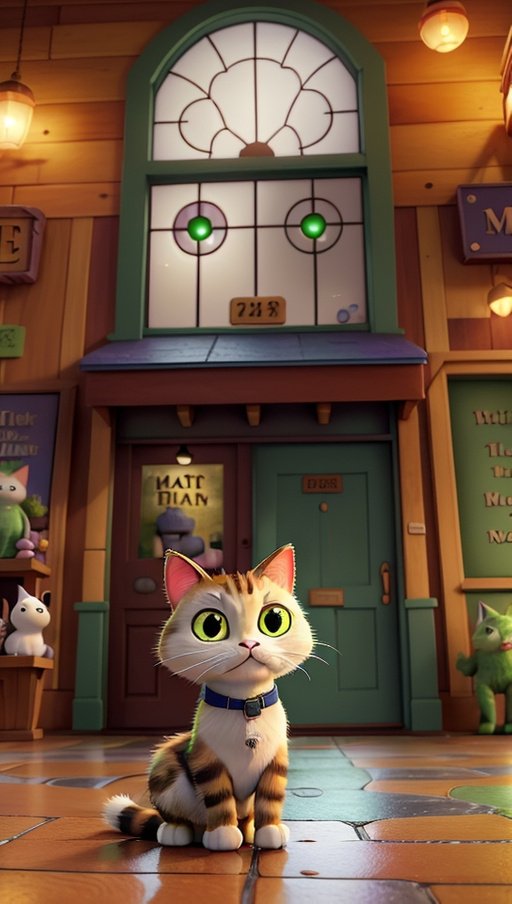 3 The Cat In Front Of The Old Bookstore Image Descr