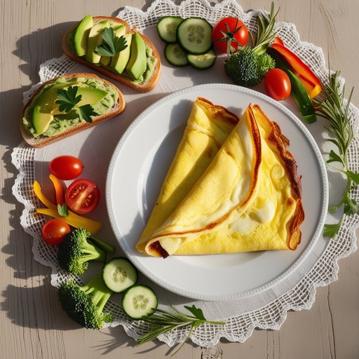 A Vibrant Stilllife Photograph Of A Mouthwatering Brea