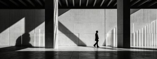 Black And White Photograph With Strong Shadow Inspired