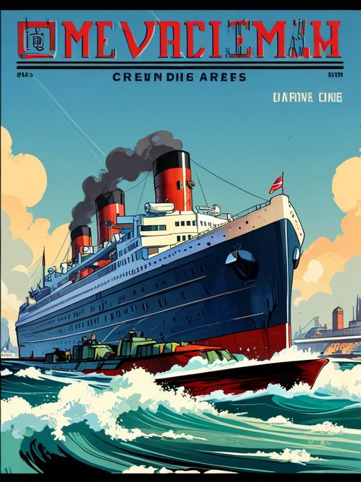 Book Cover Illustration In Comic Book Style Of The 194