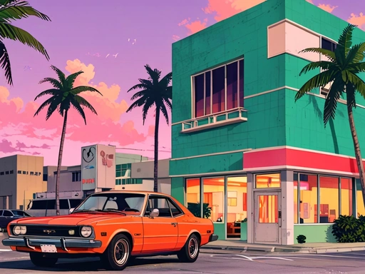 Japanese Retro Style Miami