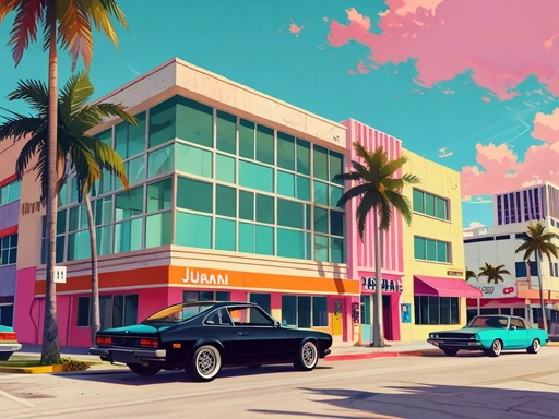 Japanese Retro Style Miami