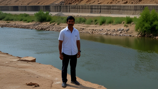 Thar Standing Near A Dam