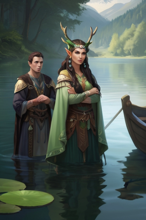 Halfelf Druid Class In Lake