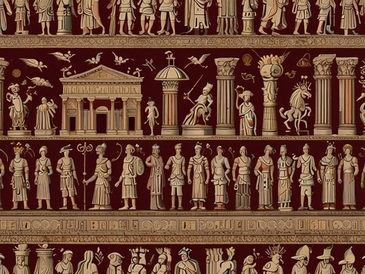 Roman Empire Background With Detailed Art