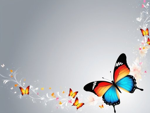 Soft Design Butterfly Beautiful Background Blank Space