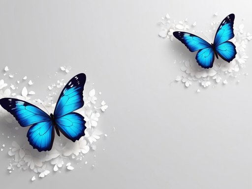 Soft Design Butterfly Beautiful Background Blank Space