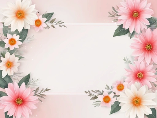 Soft Flower Design Background Blank Space Is Required