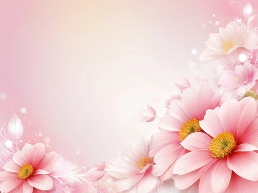 Soft Flower Design Background Blank Space Is Required