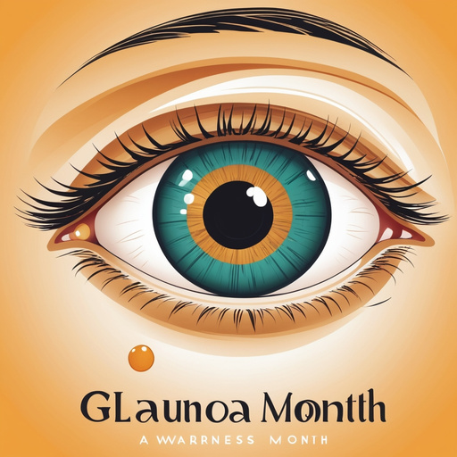 Illustrative Albedo Glaucoma Awareness Month Poster Card Desig