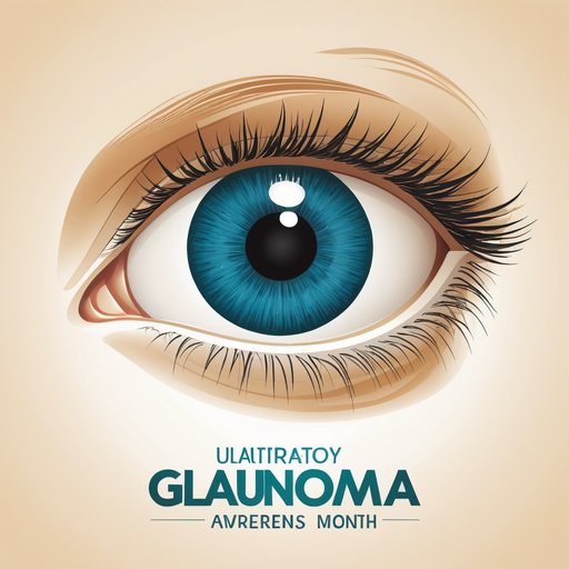 Illustrative Albedo Glaucoma Awareness Month Poster Card Desig