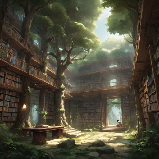 Illustrative Albedo The Library Of Nammyeon Grows Quietlyin Na