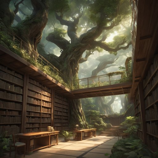 Illustrative Albedo The Library Of Nammyeon Grows Quietlyin Na