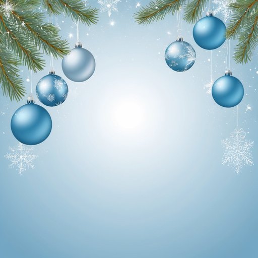 Illustrative Albedo Light Sky Blue Christmas Background With C