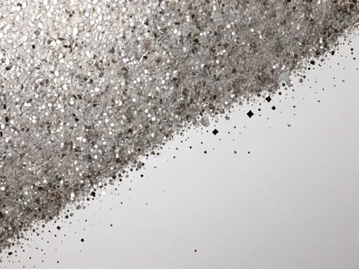 White Background With Silver Sparkles Gl