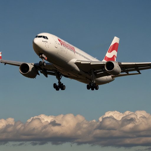 Airplane From Poland Landing In Heathrow Ai