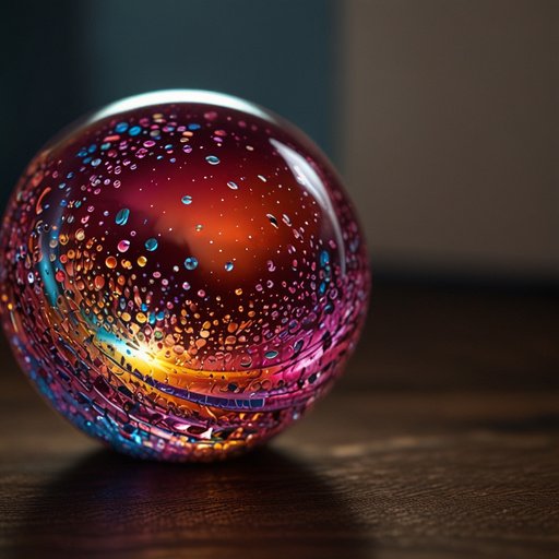 Lightning Ball Glass Shining