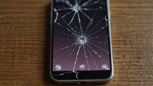 Lightning Cracked Phone Screen