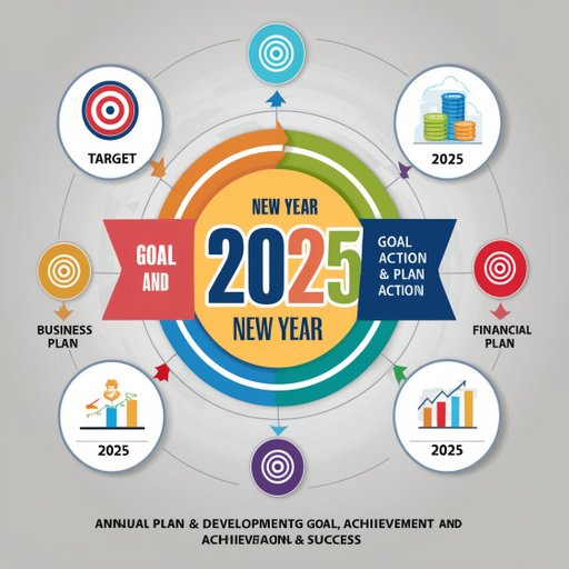 2025 New Year Goal Plan Action With Target Ic